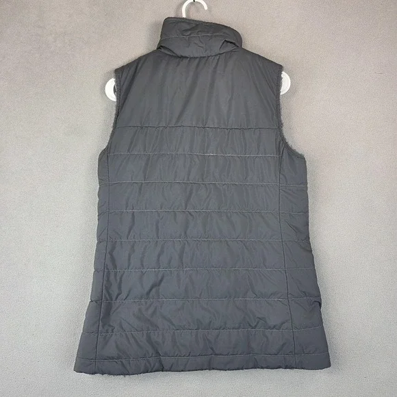 The North Face Vest Womens S Mossbud Reversible Insulated Fleece Puffer NF0A4R3G - Picture 4 of 9